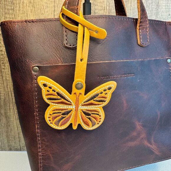 MANGO Portland Leather Butterfly  Charm FAST SHIP Monarca Charm - Picture 1 of 4